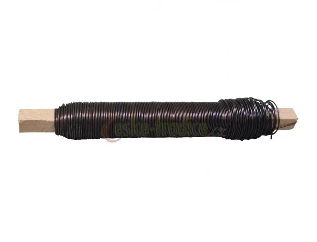Drát vázací černý, 0,65mm/100g