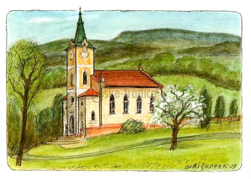 Pohlednice Jiří Škopek (Kostel Navštívení Panny Marie ve V.Poříčí, 2007) 267