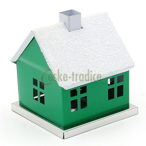 Domeček pro františka JEDNOBAREVNÝ v. 6,5cm, plech, Knox