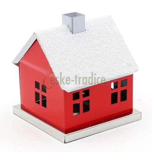 Domeček pro františka JEDNOBAREVNÝ v. 6,5cm, plech, Knox