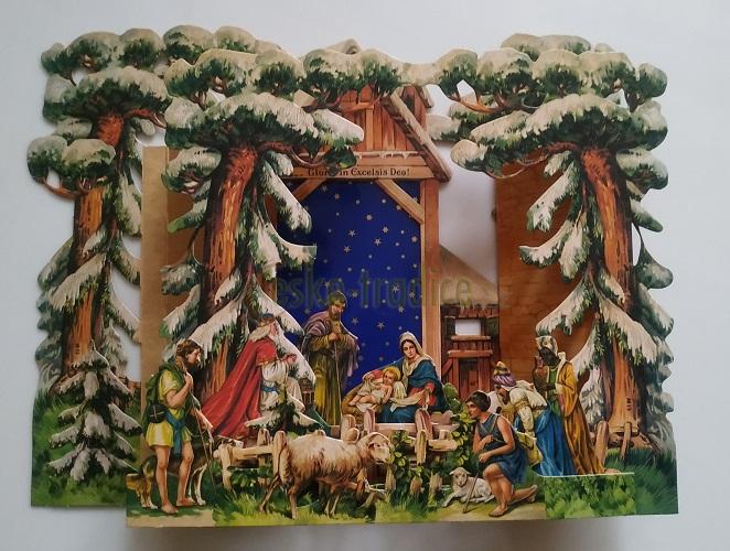 Betlém rozkládací, Artefakt, cca 25x20cm