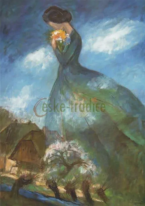 Pohlednice Jiří Škopek VELKÁ (Spisovatelka Babičky, 1994) 562