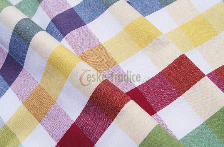 130cm/š.140cm - ZBYTKOVÝ kanafas - Žofie kostka, metráž š.140cm