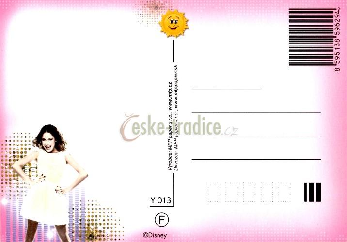 Pohlednice Disney Violetta (Violetta lovers-růžový podklad) série 013