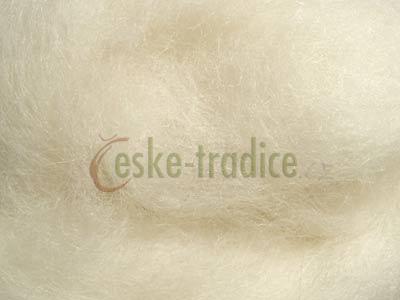 Ovčí rouno přírodní - mix bílá/žlutá/černá, 20g