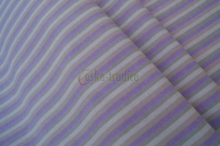 Kanafas - Viola pruh 0,5, metráž š.140cm