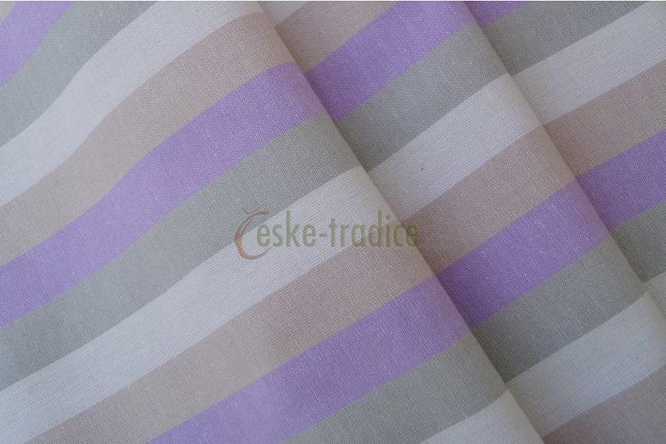 Kanafas - Viola pruh 2, metráž š.140cm