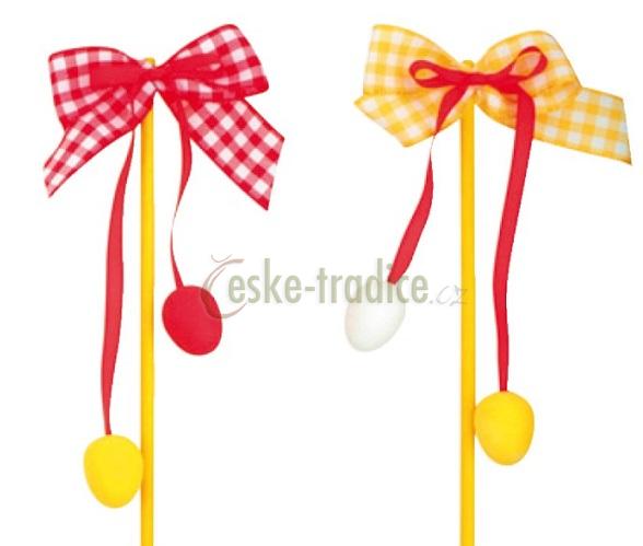 Pomlázka velikonoční 19cm, jednobarevná rukojeť - DOPRODEJ