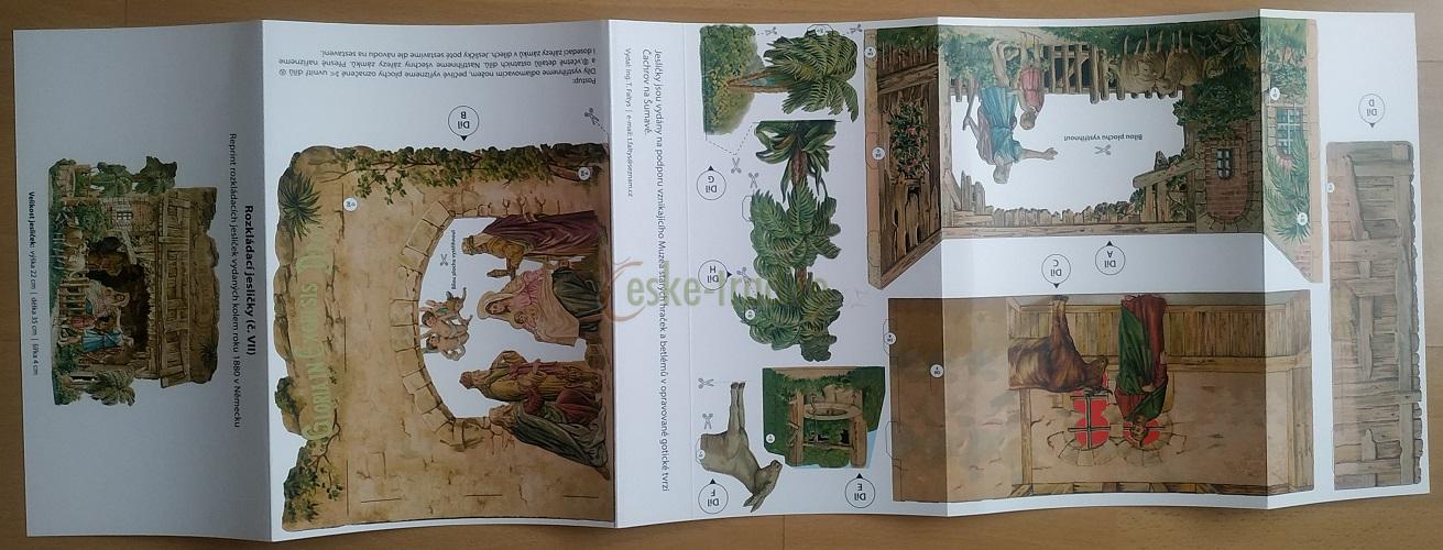 Betlém, vystřihovací jesličky VII. (A4)