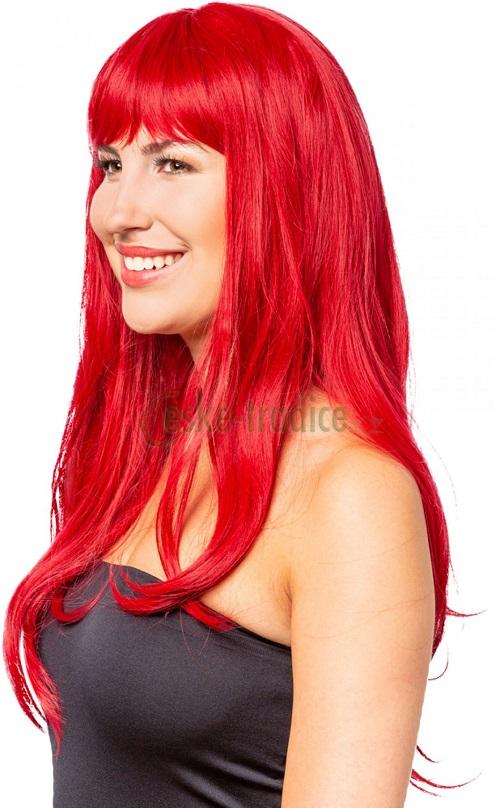 Paruka dlouhá s ofinou, rudá