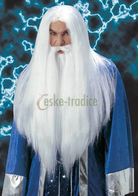Plnovous, vlasy - dlouhé, bílé