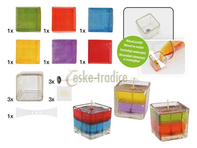 Kreativní set, výroba svíček