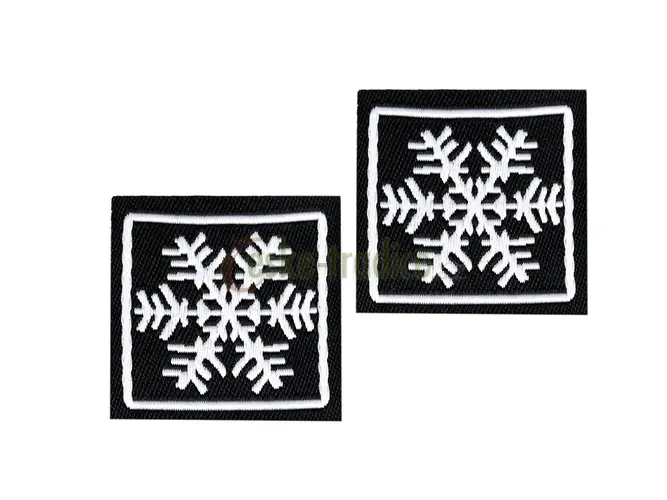 Vločka textilní nažehlovací, 30mm/1ks