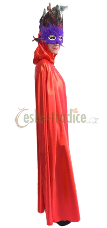 Karnevalový kostým červený plášť