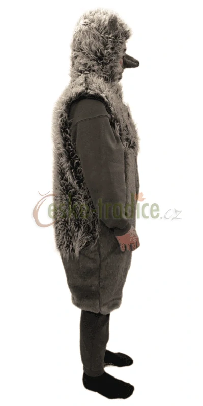 Karnevalový kostým ježek plyšový, overal vesta