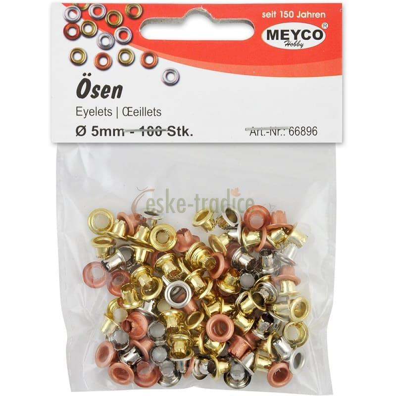 Nýtky metalické 5mm/100ks, pro nýtovací kleště
