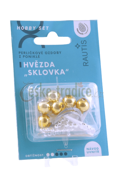 Hobby set 1ks- Sklovka bílozlatá, Rautis