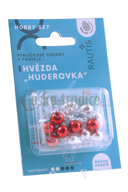Hobby set, Huderovka červenostříbrná, 1 ks, Rautis