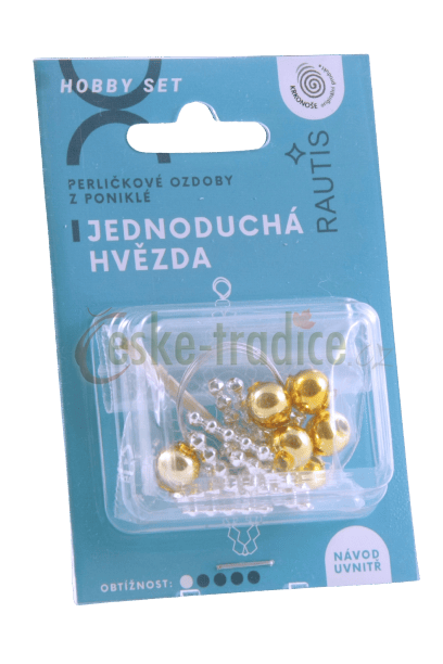 Hobby set, Jednoduchá zlatostříbrná, 1 ks, Rautis