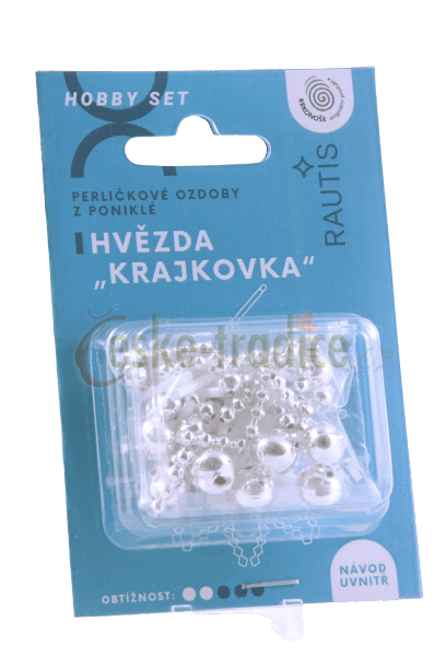 Hobby set, Krajkovka, stříbrná, 1 ks, Rautis