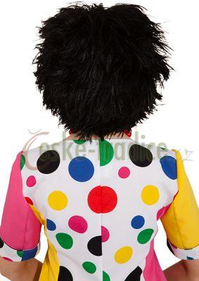 Paruka-černé rovné (klaun,čert)