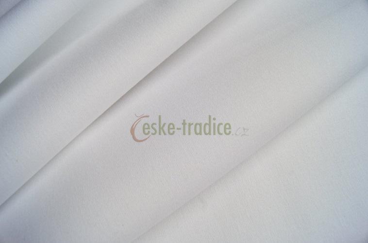 Kanafas - bílý sněhový, metráž š.140cm