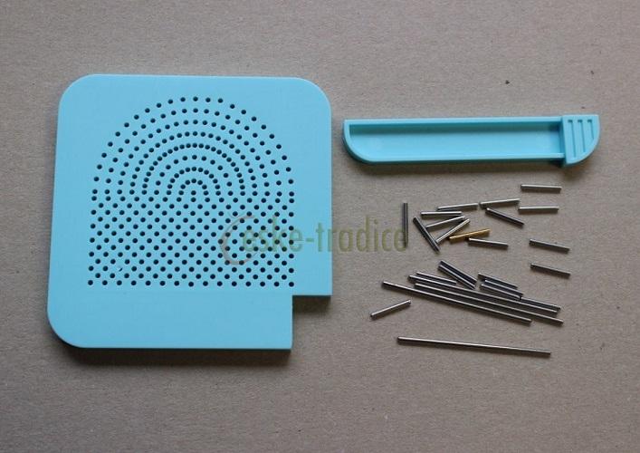 Podložka WIG JIG pro drátkování, 10,5x10,5cm + hroty