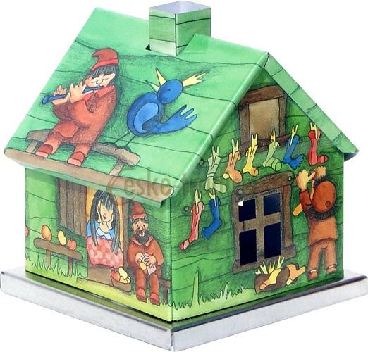Domeček pro františka POHÁDKY v. 6,5cm, plech, Knox