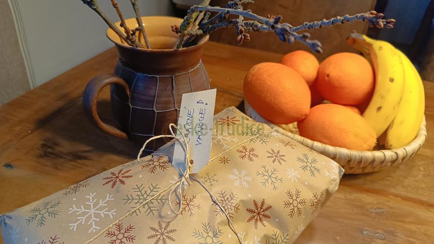 Papírová kraft jmenovka 8x3,5cm/1ks