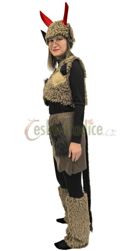 Karnevalový kostým čertice hnědá