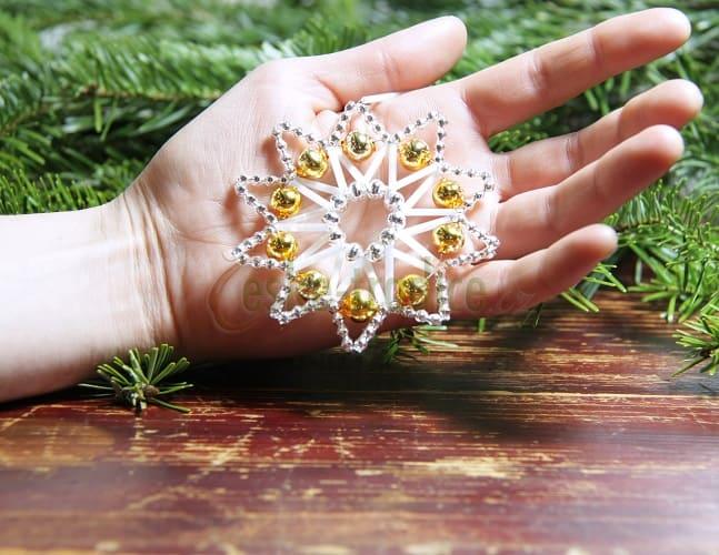 Hobby set, Krajkovka, zlatostříbrná, 1 ks, Rautis