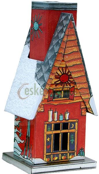 Domeček pro františka CHATA v. 11,5cm, plech, Knox