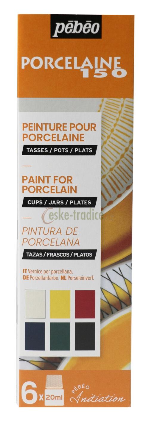 Porcelaine 150 sada, 6x20ml, Pébeo
