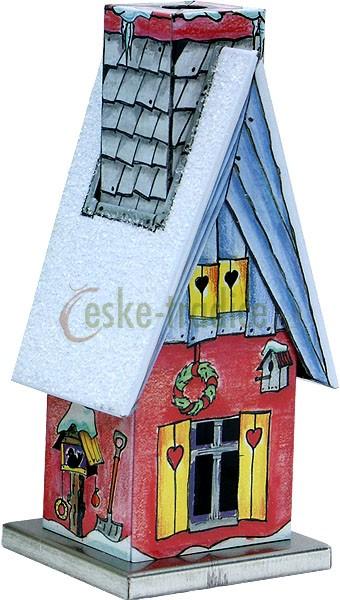 Domeček pro františka CHATA v. 11,5cm, plech, Knox