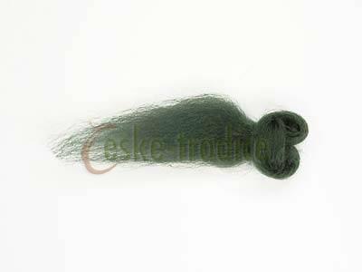 Ovčí rouno merino česané barvené - mix zelených 5 barev, 20g