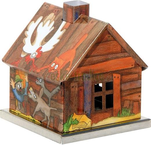 Domeček pro františka POHÁDKY v. 6,5cm, plech, Knox