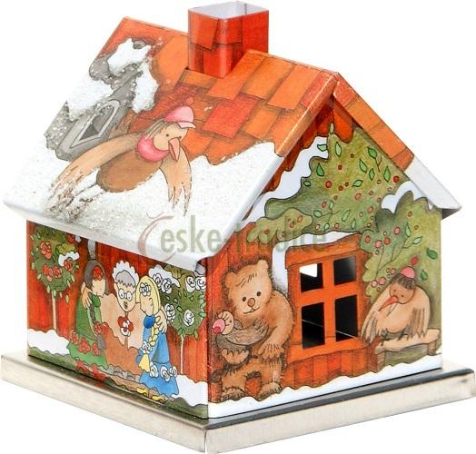Domeček pro františka POHÁDKY v. 6,5cm, plech, Knox