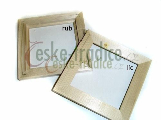 Rámeček pro decoupage - čtverec, 12x12 cm