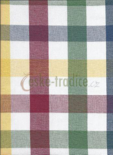 130cm/š.140cm - ZBYTKOVÝ kanafas - Žofie kostka, metráž š.140cm
