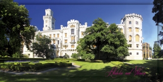 Pohlednice Hluboká nad Vltavou, dlouhý formát