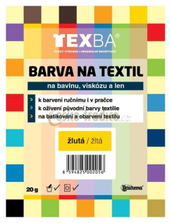 Barva na textil prášková TEXBA - 20 g