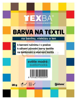 Barva na textil prášková TEXBA - 20 g