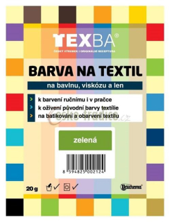 Barva na textil prášková TEXBA - 20 g