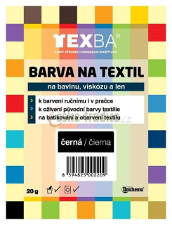 Barva na textil prášková TEXBA - 20 g