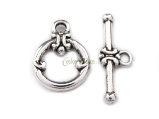 Zapínání americké - zdobené, 14x18mm (různé odstíny) 