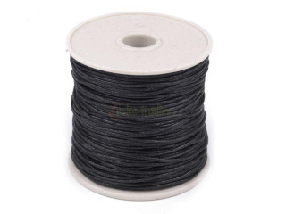 Šňůra voskovaná bavlněná, pr. 1mm/20-30m