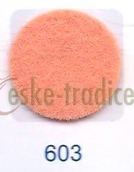 Dekorační látková plsť/filc 20x30cm, CZ - MERUŇKOVÁ