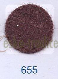 Dekorační látková plsť/filc 20x30cm, CZ - HNĚDÁ