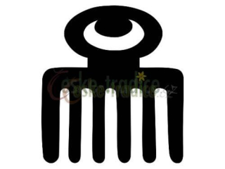 Razítko na textil daufe (adinkra)