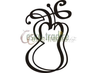 Razítko na textil hruška, 6,5x10cm